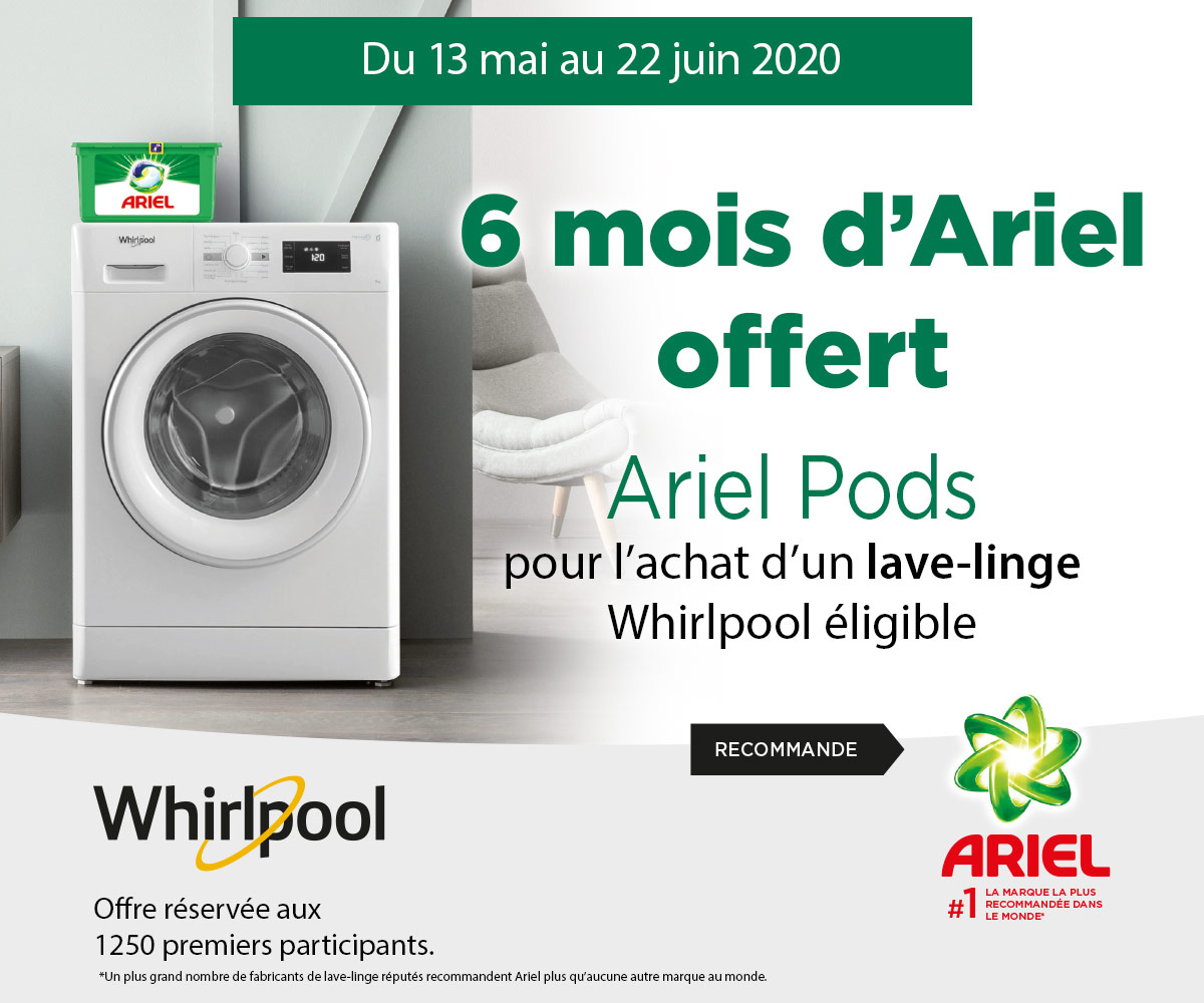 Offre lavage Ariel 2020 Offre lavage Ariel 2020