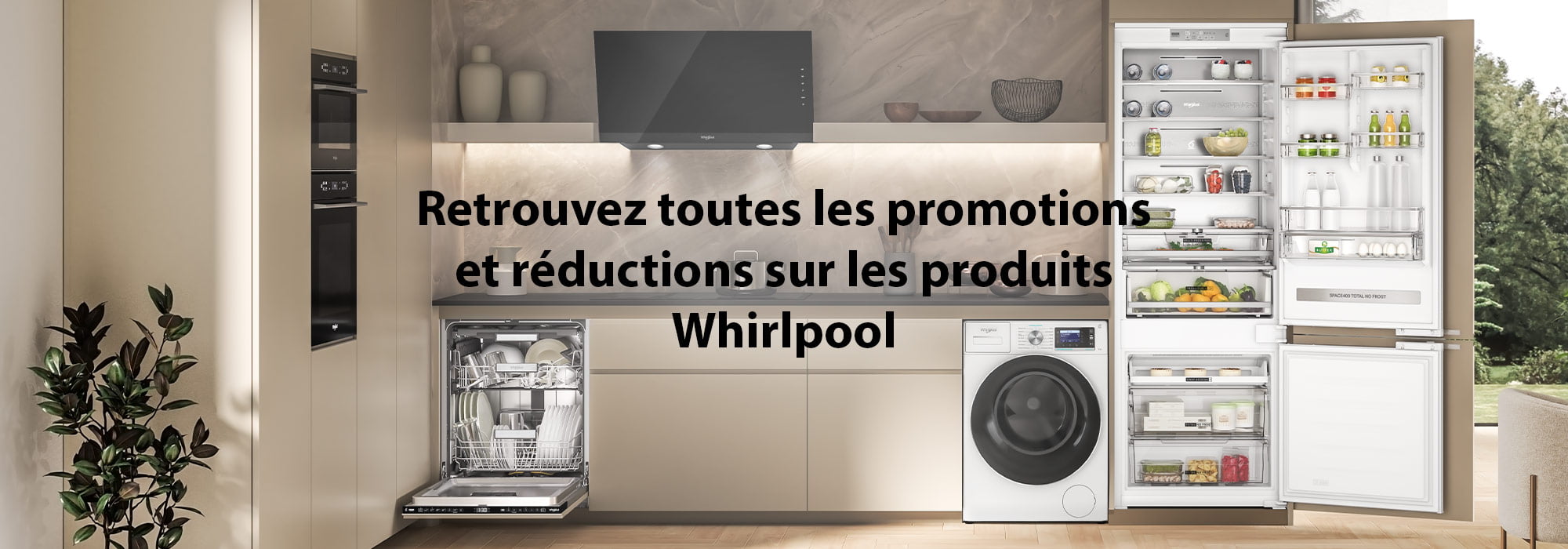 Retrouvez toutes les promotions et réductions sur les produits Whirlpool
